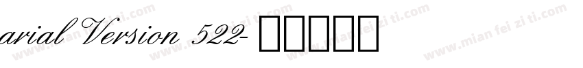 arial Version 522字体转换